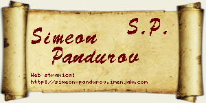 Simeon Pandurov vizit kartica